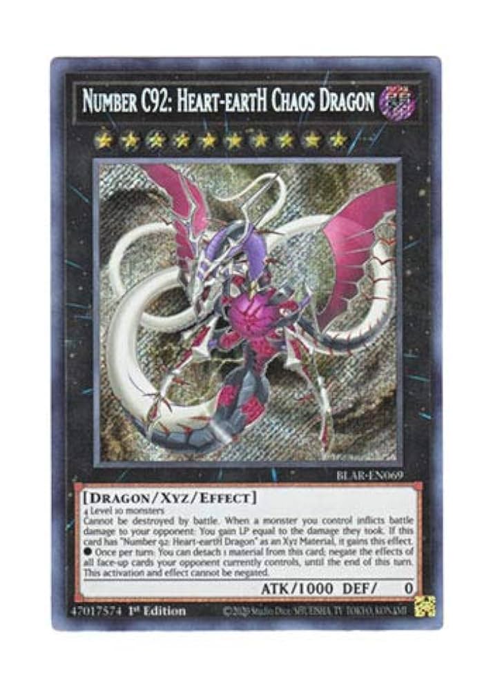 Amazon.co.jp: 遊戯王 英語版 BLAR-EN069 Number C92: Heart